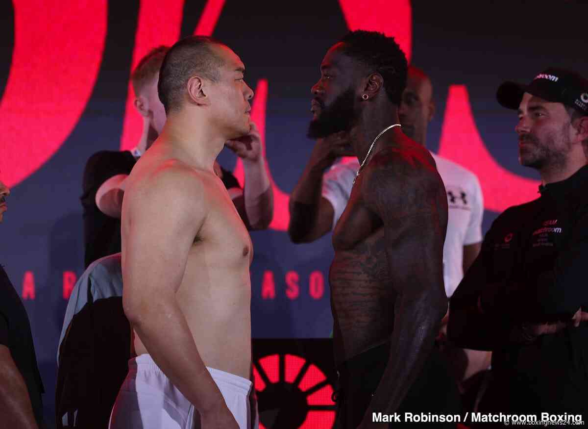 Live Results of Wilder vs. Zhang Today on DAZN PPV