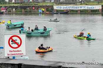 Ondanks de regen: tientallen Gentenaars ‘dobberen’ voor meer zwemwater