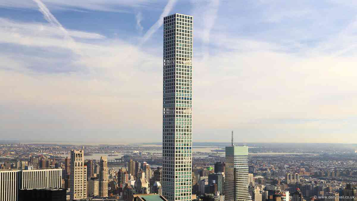 Super-rich flee swaying NYC skyscraper amid complaints of faulty elevators trapping residents and trash chute sounding like 'bomb detonation' - as Billionaires' Row apartments are slashed by up to $60m