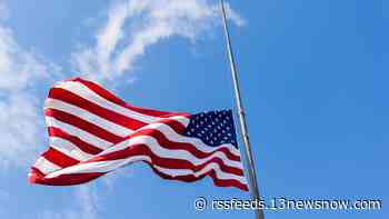 Why are flags at half-staff on Friday in Virginia?