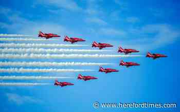 Exact times Red Arrows fly over Worcestershire on Sunday