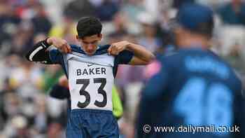 Heartwarming moment Derbyshire bowler Pat Brown pays tribute to Josh Baker after the cricket star's death aged 20