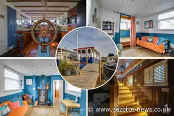 Three charming houseboats for sale on the Essex seaside