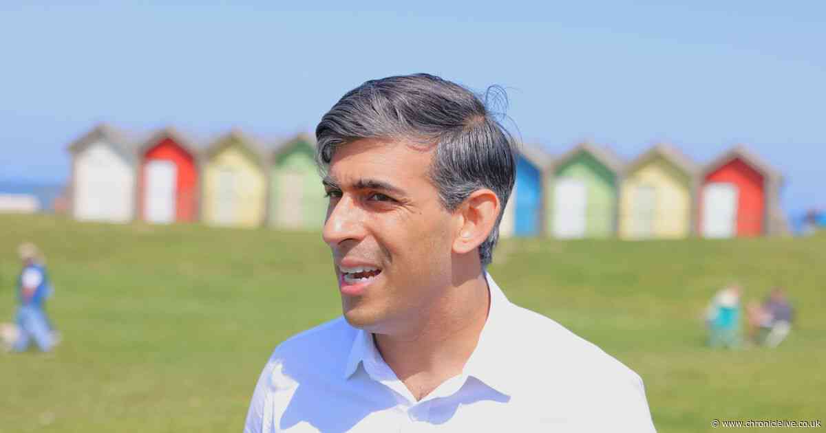 Rishi Sunak says Conservatives "believe deeply in North East" despite poll suggesting election wipe-out