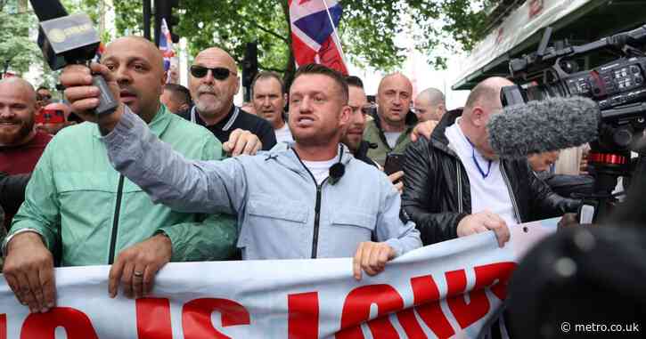 Football hooligans ‘known for violence’ in attendance at Tommy Robinson rally