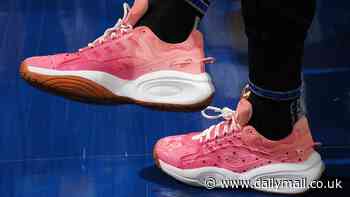 Angel Reese wears custom pink Barbie-themed shoes in highly awaited WNBA showdown with Caitlin Clark as Chicago Sky face Indiana Fever