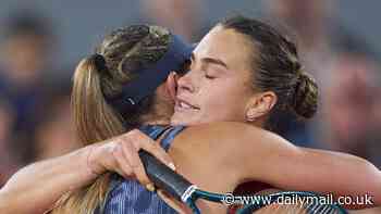 Aryna Sabalenka beats bestie Paula Badosa in straight sets to reach the second week at the French Open... as the pair share warm embrace and touching tributes in Paris
