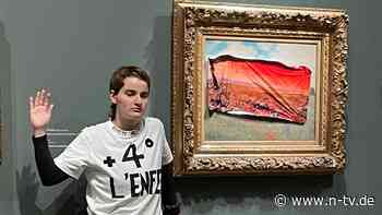 "Uns erwartet die Hölle": Klimaaktivistin überklebt Monet-Gemälde in Paris
