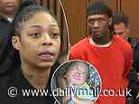 Shocking moment mother of murdered 13-week-old baby DEFENDS convicted killer father who suffocated child by shoving baby wipe down his throat