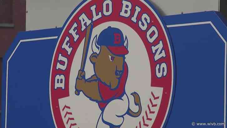 Bisons catcher released from hospital after being hit by bat on follow-through