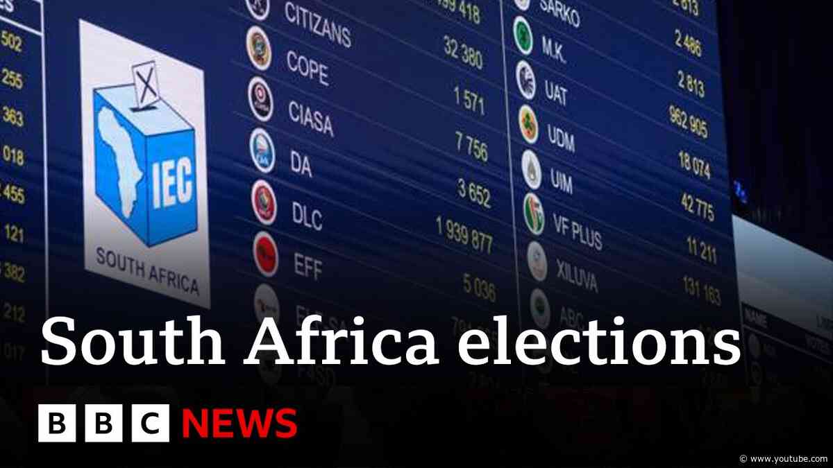 South Africa: ANC vote collapses in historic election | BBC News