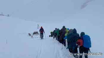 Heftiger Schneefall: Bergwacht rettet 29 blockierte Wanderer am Zugspitzplatt