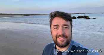 Famous comedian raves about splendour of Welsh beach