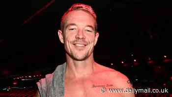 Diplo showcases his buff body as he ditches his shirt during special Run Club workout at Barry's