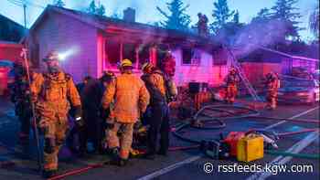 Gresham firefighter in critical condition was severely burned while searching house for person