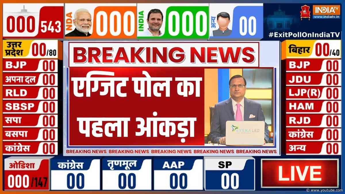 Lok Sabha Election 2024 Exit Poll LIVE: एग्जिट पोल का पहला आंकड़ा | NDA | INDI Alliance