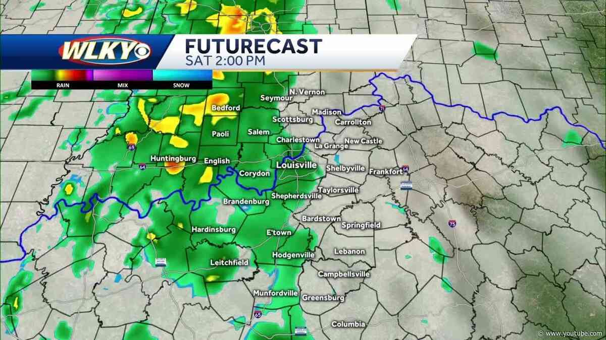 Tracking showers on Saturday