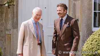 David Beckham used to stand for the Queen's Speech as a boy in the tiny living room of his childhood home in East London. Now he stands and chuckles with her son King Charles...