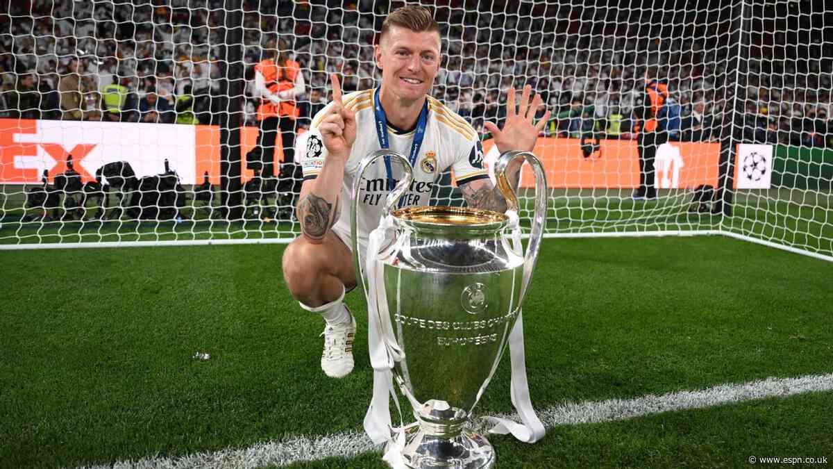 Kroos exits Madrid with 'amazing' 6th UCL win