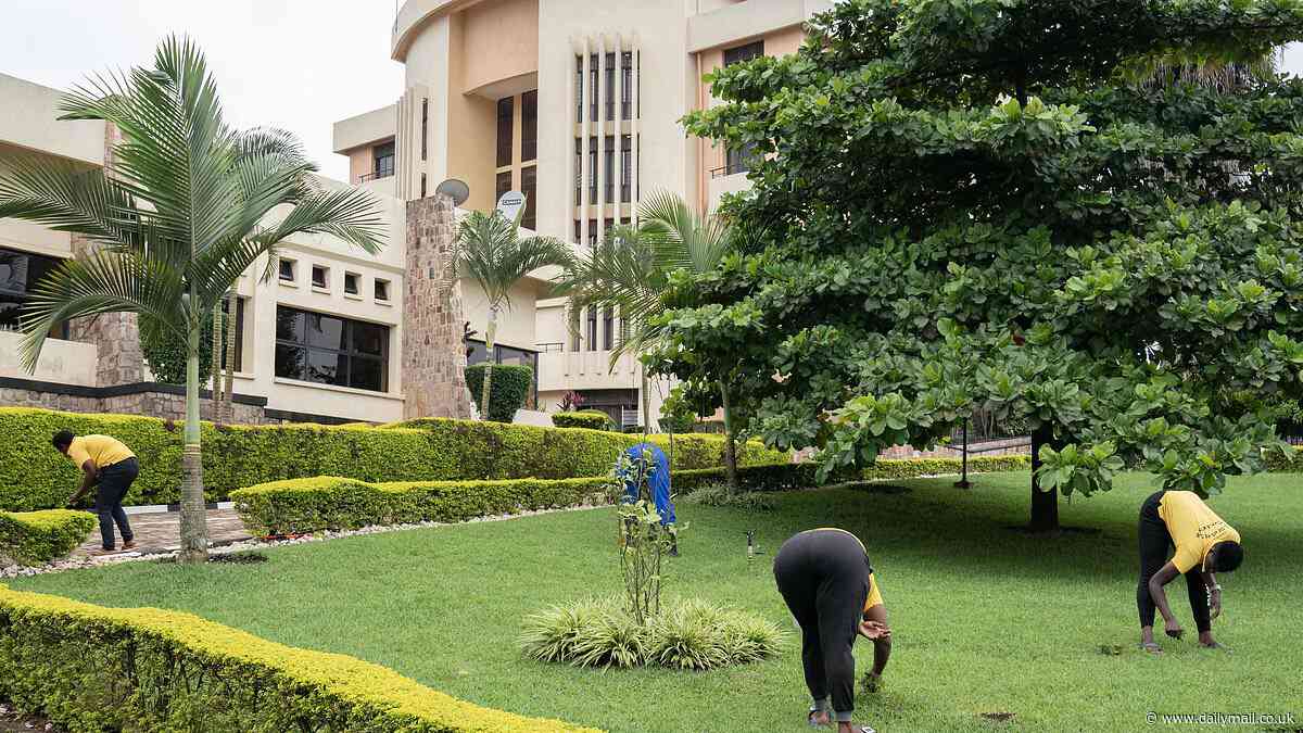 Pristine lawns, an army of cleaners... this is the ghost hotel that shames the unholy alliance who sabotaged Rishi Sunak's Rwanda scheme