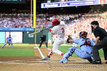 Phillies top Cardinals 6-1 for their 8th straight home win after Suárez leaves early with an injury