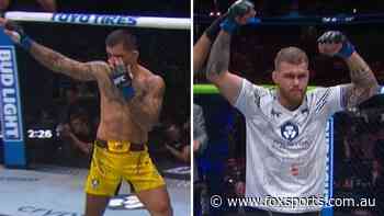 Eye poke drama as thrilling fight opens main card; Aussie plots rapid rise after win: UFC 302 LIVE
