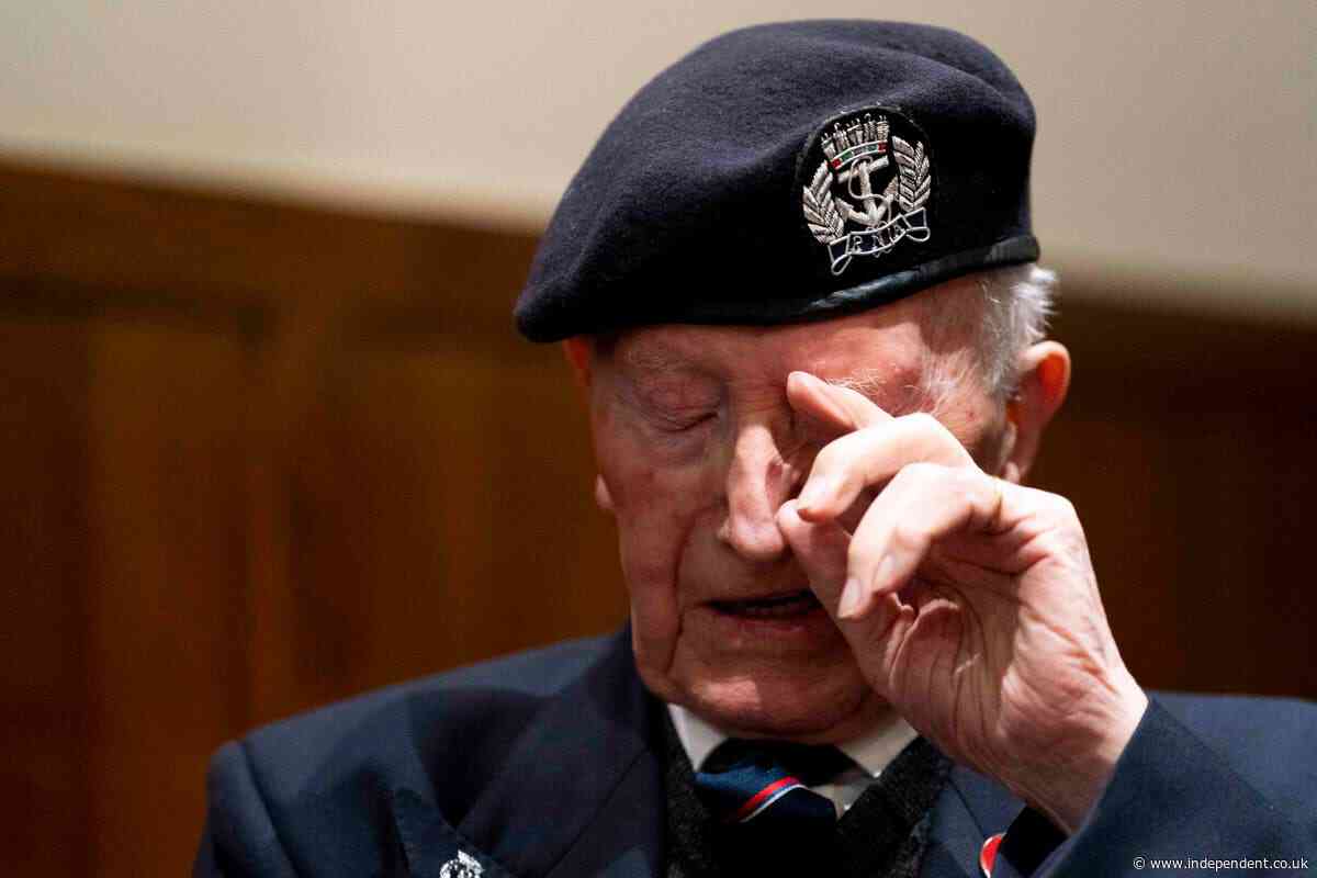 Royal Navy veteran recalls being thrown from ship by explosion weeks after D-Day