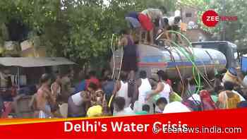 Watch: Amid Record Heat, Delhi`s Water Crisis Worsens; Residents Fight Over Water Tankers