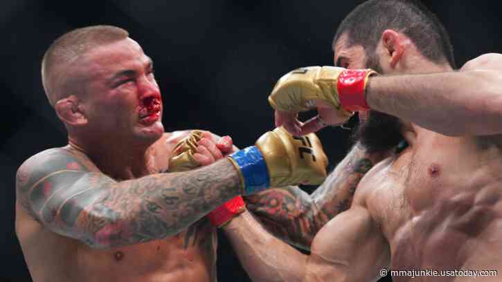 Islam Makhachev def. Dustin Poirier at UFC 302: Best photos