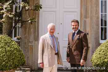 David Beckham swaps beekeeping tips with the King as he becomes ambassador of monarch's charity