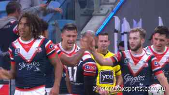 NRL LIVE — ‘He’s a genius’: Roosters extend lead on HT after ‘clever’ play from star half