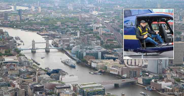 How it feels to soar 2,000ft above central London in a doorless helicopter