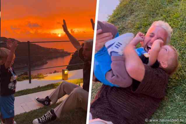 VIDEO. Vertederende beelden: Dries Mertens geniet samen met zoontje Ciro van welverdiende vakantie en mooie avondzon