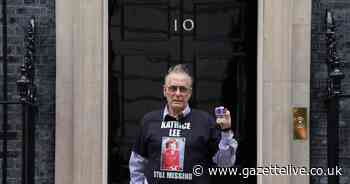 Army veteran Richard Lee protests at Downing Street seeking justice for daughter missing since 1981
