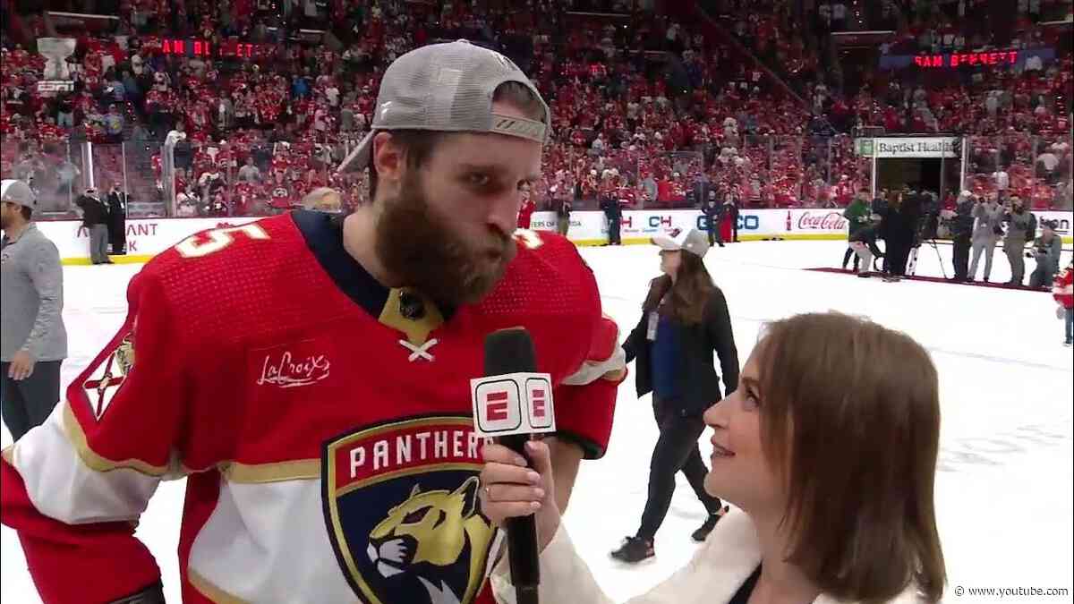 "It's a dream come true to play for this opportunity." | Aaron Ekblad Postgame Interview | 6.1.24