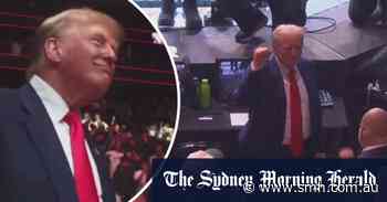 Donald Trump appears at UFC two days after guilty verdict