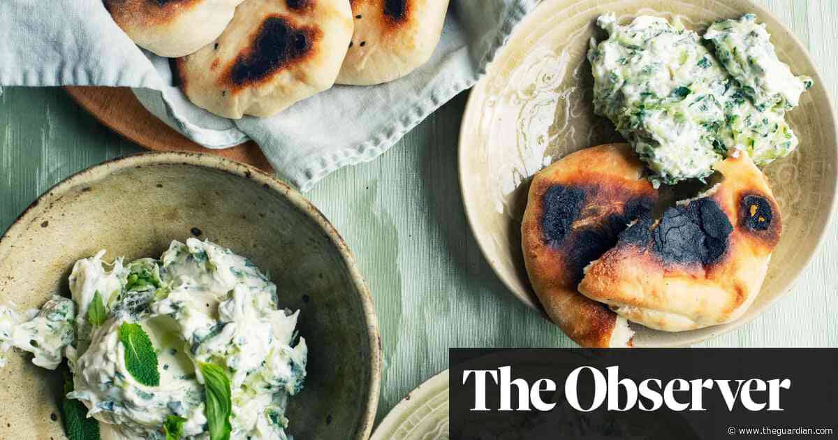 Nigel Slater’s recipes for cucumber, mint and cornichon pâté, and strawberries with grapefruit