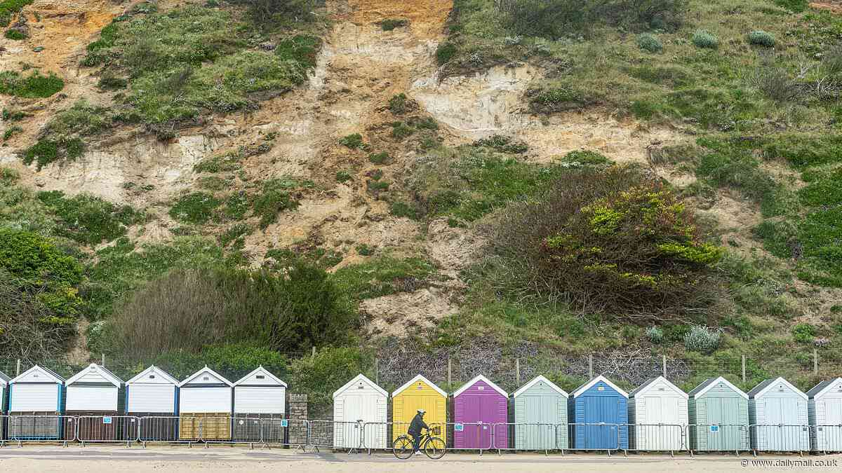 Bournemouth beach hut tenants left devastated after council closes off seafront cabins indefinitely amid fears 100ft cliffs could collapse