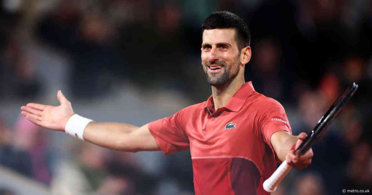 Novak Djokovic wants ‘party’ after equalling Roger Federer record at French Open