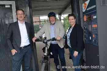 Kirchlengern: Mobilstation am Bahnhof hat Platz für 100 Fahrräder