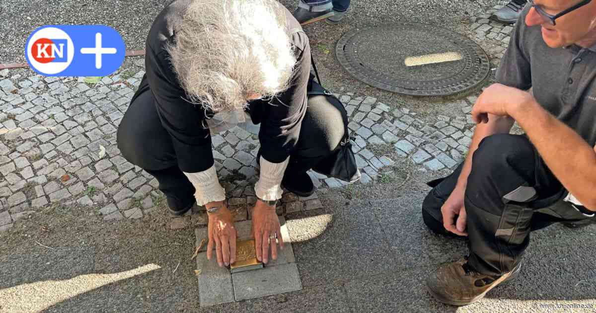 Bad Segeberg: Holocaust-Überlebende verlegt Stolperstein