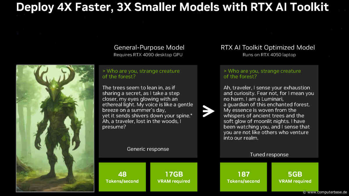 RTX AI Toolkit, AIM und Remix: Nvidia forciert AI in Spielen, die auch lokal berechnet wird