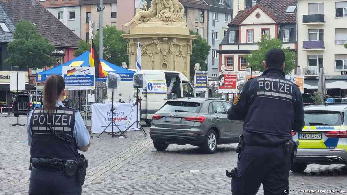 Messerattacke in Mannheim: Maschine hält Polizist am Leben