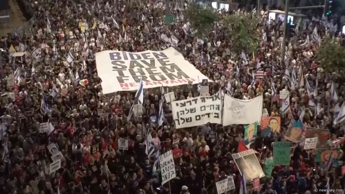 Huge protests urge Netanyahu to approve US ceasefire deal and release hostages