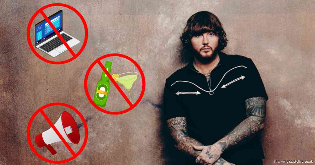 James Arthur: Every item banned from Riverside Stadium gig including umbrellas, air horns and signs