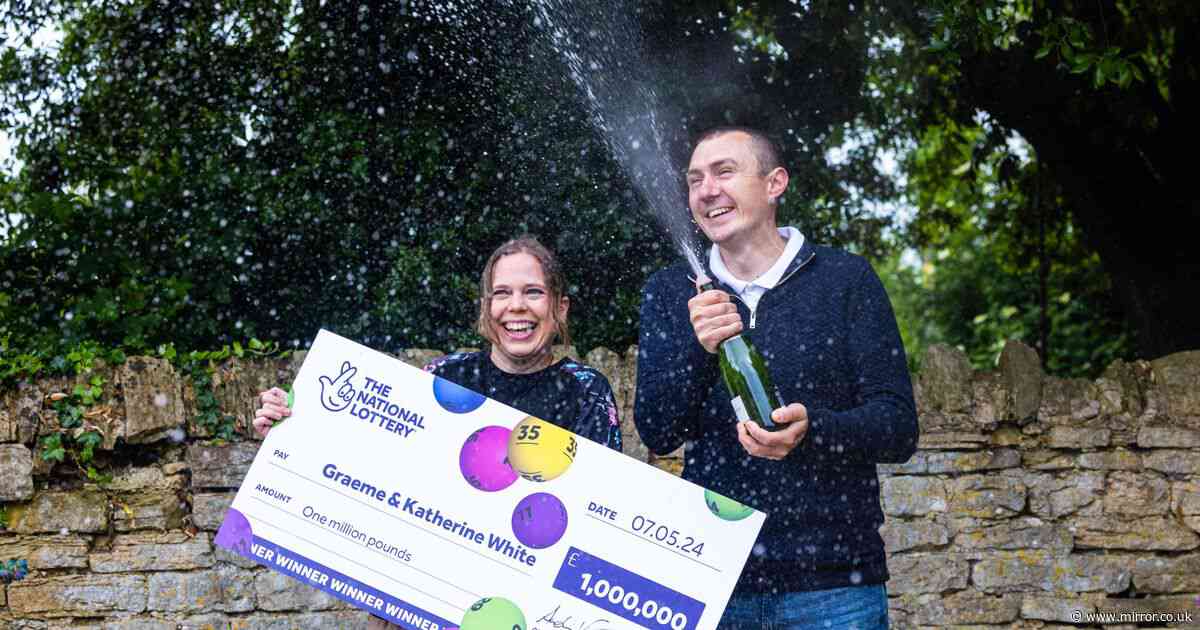 Lottery winning police officer couple reveal their vow over work