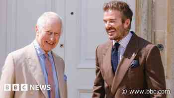 Beckham swaps beekeeping tips with the King