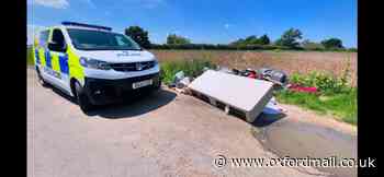 South Oxfordshire fly-tipping: rubbish dumped near village