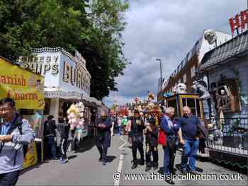 Thousands of people enjoy the 687th annual Pinner Fair