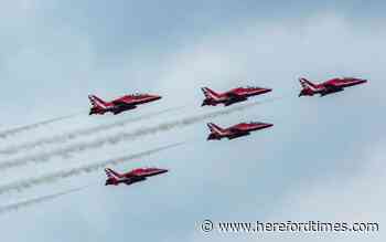 Pictures: Red Arrows spotted flying over Worcestershire